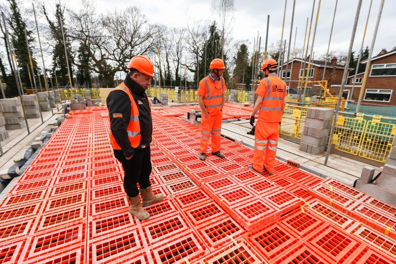 Platform Decking on site