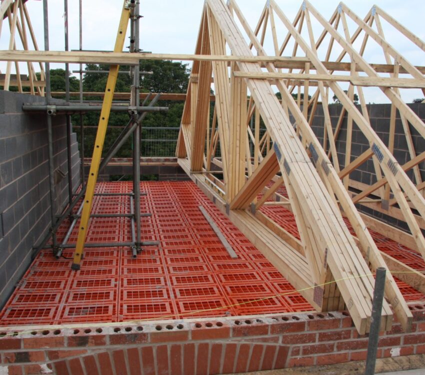 safety decking in use