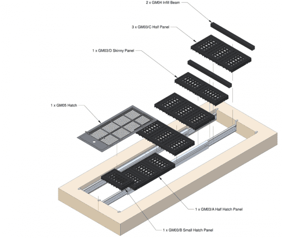 Stairwell Hatch parts diagram